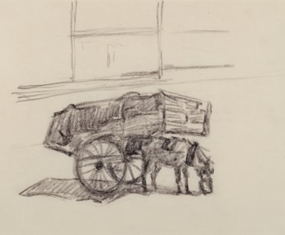 Study for Hay Carts, Cumberland Market, c.1915 by Robert Polhill Bevan